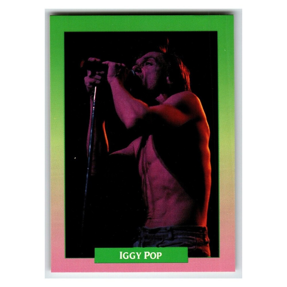 Iggy Pop 1991 Rockcards Brockum 102 Music Trading Card Punk Rock
